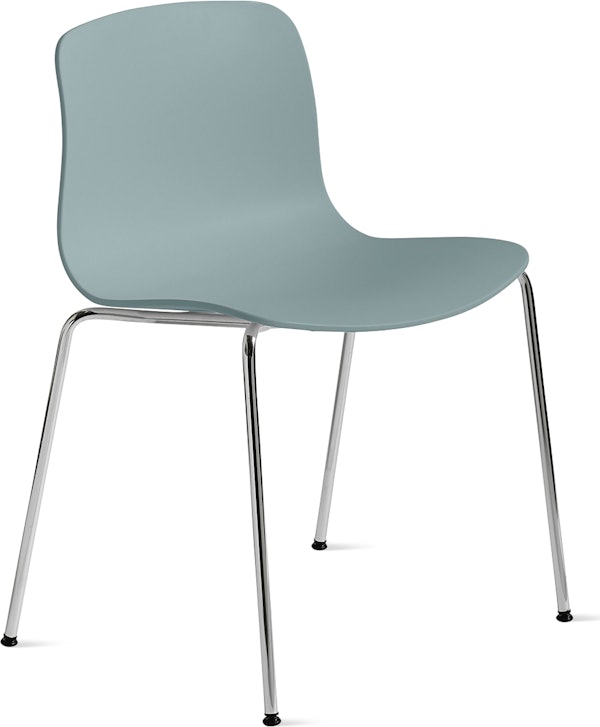 A front angle view of the About A Chair with Tubular Base.